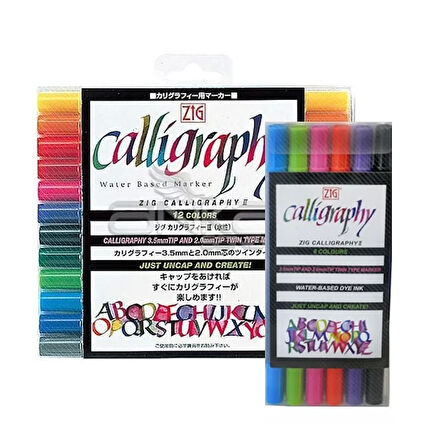 Zig Calligraphy II 2mm+3.5mm Kaligrafi Kalem Setleri