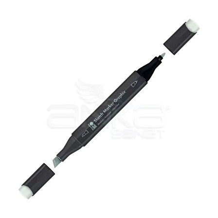 Marabu Graphix Sketch Marker Çift Uçlu Kalem 985 Cool Grey Light