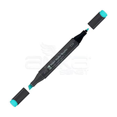 Marabu Graphix Sketch Marker Çift Uçlu Kalem 956 Primary Cyan