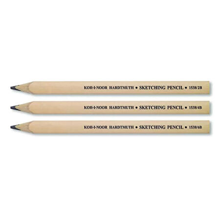 Koh-i-Noor Sketching Pencil Yassı Uçlu Geniş Çizim Kalemi - 1538