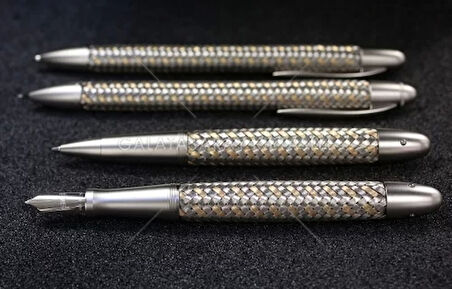 Porsche Design Kurşun Kalem P3110 TexFlex Altın-Çelik 988816