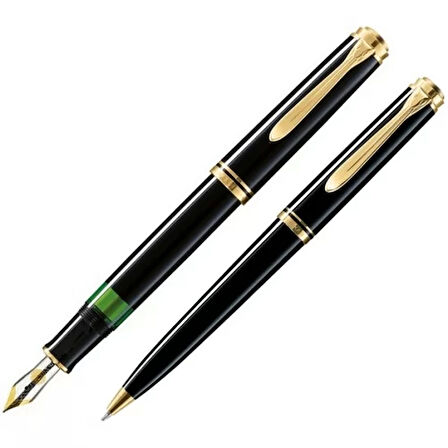 Pelikan Dolma + Tükenmez Kalem Souveran MK300 Siyah