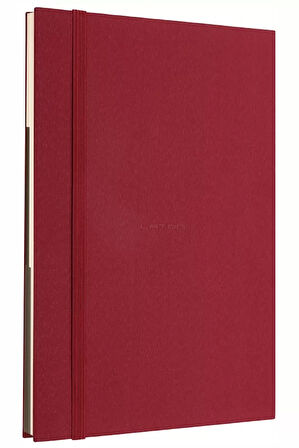 LATON KOLME A5 NOT VE TASARIM DEFTERİ KUMAŞ SERT KAPAK DEFTER 14x21cm 192 YAPRAK BORDO