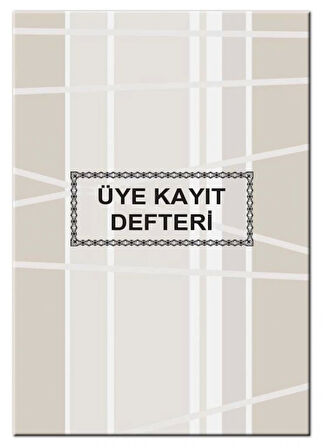 CEM MATBAA ÜYE KAYIT DEFTERİ 40 YAPRAK