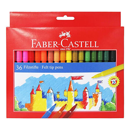 FABER-CASTELL UNİCOLOR KEÇELİ KALEM 36 RENK (554236)