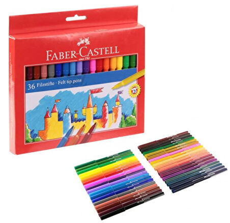 FABER-CASTELL UNİCOLOR KEÇELİ KALEM 36 RENK (554236)