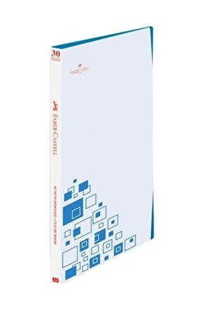 FABER-CASTELL SUNUM DOSYASI A4 ÇİFT RENK KAPAK MAVİ 30LU (230102)