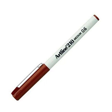 ARTLİNE EK-210N KEÇE UÇLU KALEM 0.6mm KOYU KAHVERENGİ