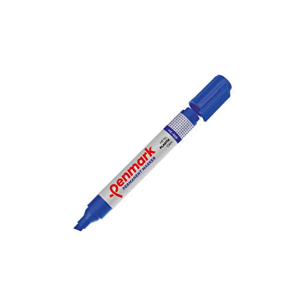 PENMARK HS-406-02 PERMANENT MARKÖR KESİK UÇ MAVİ