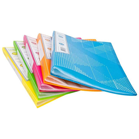 NOKİ 64160-N SUNUM DOSYASI A4 NEON TURUNCU 60LI