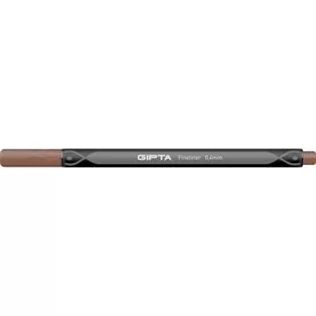 GIPTA FİNELİNER KEÇE UÇLU KALEM 0.4mm KAHVE