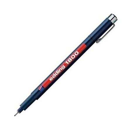 EDDİNG 1800 ÇİZİM KALEMİ 0.3mm SİYAH