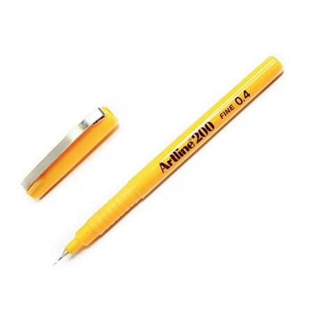 ARTLİNE EK-200CC FİNELİNER KEÇE UÇLU KALEM 0.4mm KROMATİK SARI