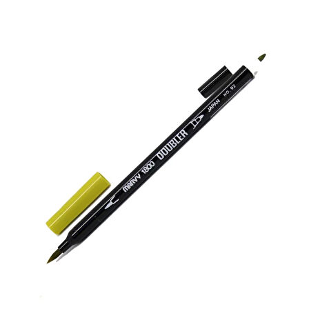 MARVY 1800-92 BRUSH PEN ÇİFT UÇLU FIRÇA KALEM CELERY