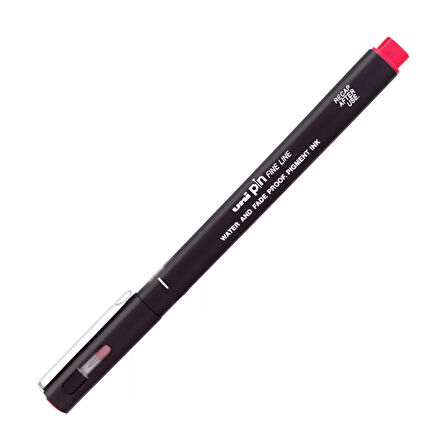 UNİ 200 PİN ÇİZİM KALEMİ 0.1mm KIRMIZI