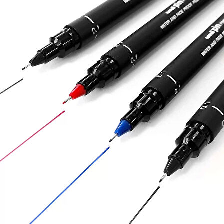 UNİ 200 PİN ÇİZİM KALEMİ 0.1mm MAVİ