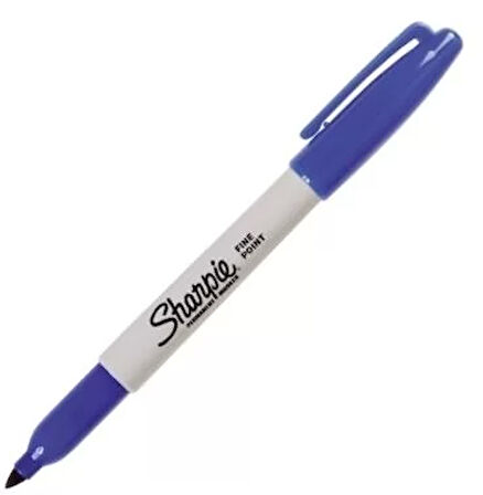 Sharpie Fine Point Yuvarlak Uçlu Mavi Permanent Kalemi