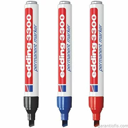 Edding 3300 Mavi Kesik Uçlu Permanent Marker Endüstriyel Kalem