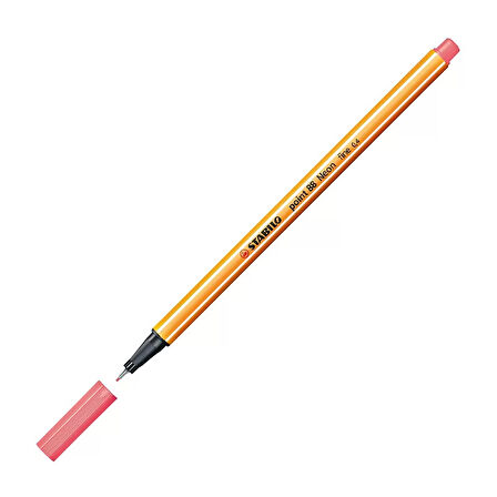 STABİLO 88 POİNT FİNELİNER KEÇE UÇLU KALEM 0.4mm 040 FLORESAN KIRMIZI