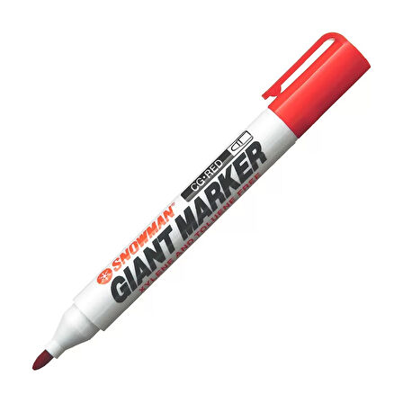 SNOWMAN CG-12 PERMANENT MARKÖR KOLİ KALEMİ YUVARLAK UÇ SİYAH