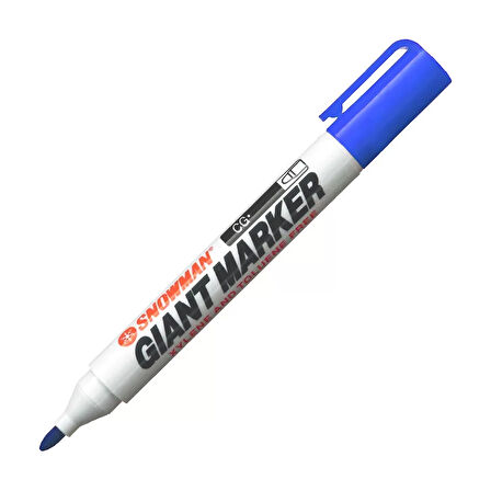 SNOWMAN CG-12 PERMANENT MARKÖR KOLİ KALEMİ YUVARLAK UÇ SİYAH