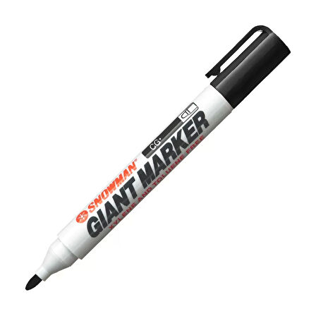 SNOWMAN CG-12 PERMANENT MARKÖR KOLİ KALEMİ YUVARLAK UÇ SİYAH