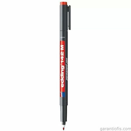 Edding 142M Kırmızı Permanent Asetat Kalemi