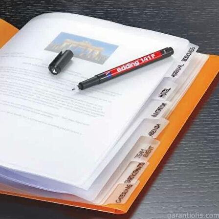 Edding 141 F Mavi Asetat Kalemi (Permanent Kalem)