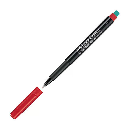 FABER-CASTELL ASETAT KALEMİ F KIRMIZI (151321)