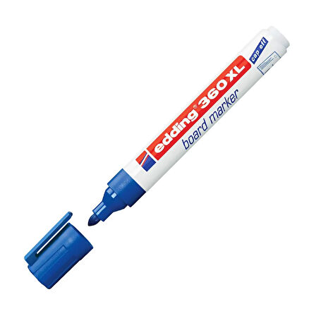 EDDİNG 360XL BEYAZ TAHTA KALEMİ YUVARLAK UÇ MAVİ