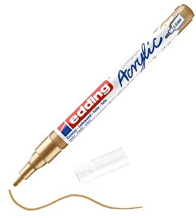 EDDİNG ED5300919 AKRİLİK MARKÖR İNCE UÇLU 1.0-2.0mm FINDIK KAHVESİ