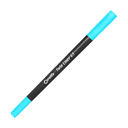 CARETTA 65-06 ÇİFT UÇLU KEÇELİ KALEM 0.4-1mm TURKUAZ
