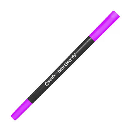 CARETTA 65-11 ÇİFT UÇLU KEÇELİ KALEM 0.4-1mm LİLA