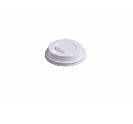 90 mm Karton Bardak Kapağı Beyaz (100'lü)