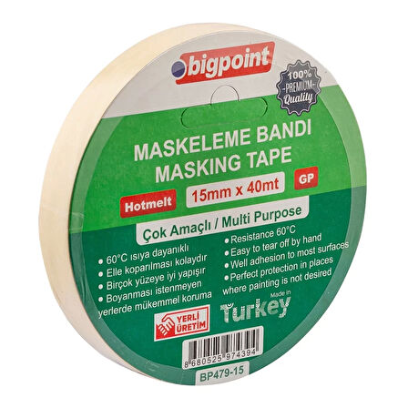 Bigpoint Maskeleme Bandı 15mm x 40m