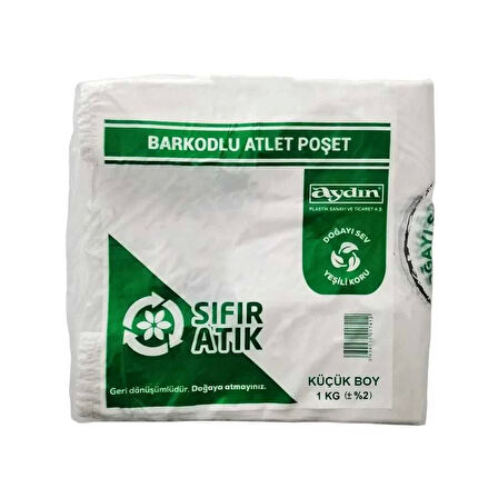 Çevre Dostu Atlet Poşet (Barkodlu) Küçük - 1 Kg
