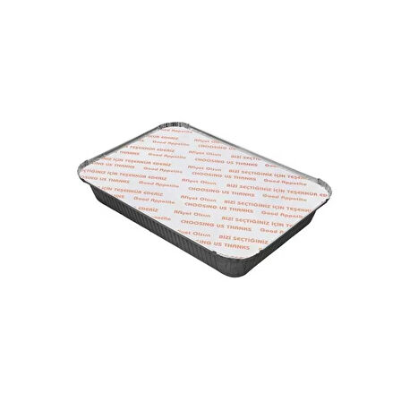 Alüminyum Küçük Tepsi Kapak 2500 gr - 100 Adet