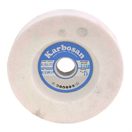 Karbosan Hızar Makinesi İçi Çukur Bileme(Zımpara) Taşı 125X25X20-70X14