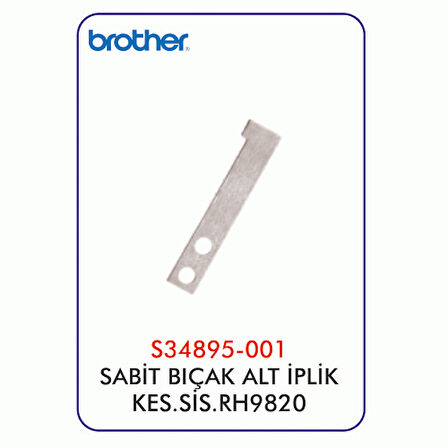 RH9820 Gözlü İlik Alt İplik Kesme Sis. Sabit Bıçak
