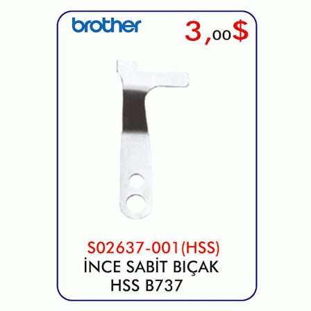 B737 HSS İnce Sabit Bıçak