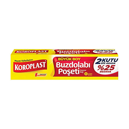 KOROPLAST BÜYÜK BOY BUZDOLABI POŞETİ 30x45