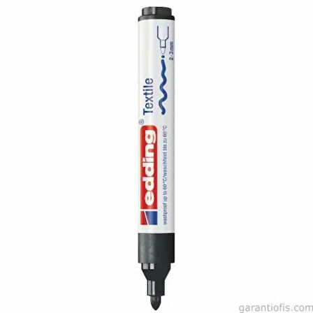 Edding 4500 Siyah Kumaş Boyama Kalemi (Tişört/Tekstil Marker)