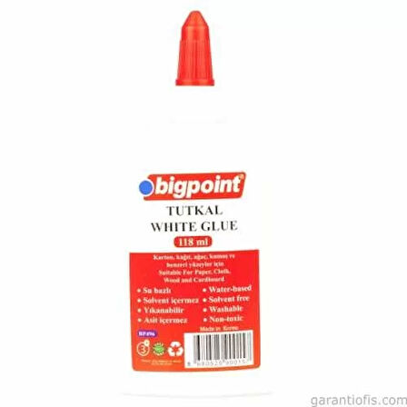 BİGPOİNT BP496 Beyaz Tutkal 118 ml.