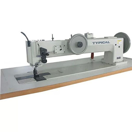 Typical TW1-28BL30-K Extra kalın materyaller 76cm çift papuç çift iğne