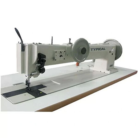 Typical TW1-8BL30-K Extra kalın materyal 76cm. çift papuç tek iğne