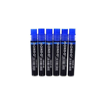 Mondo Permanent Kalem Kartuşu Mavi 6'lı Set