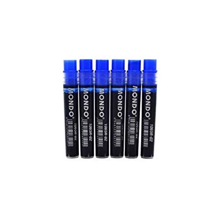 Mondo Permanent Kalem Kartuşu Mavi 6'lı Set