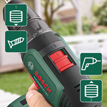 Bosch Universaldrill 18V Tek Akü 1,5 Ah Akülü Matkap Vidalama - 06039D4001