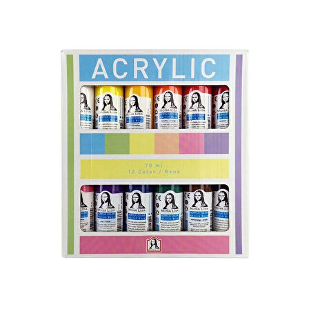 Monalisa SD150-X12 Akrilik Boya 12x70 ml Set