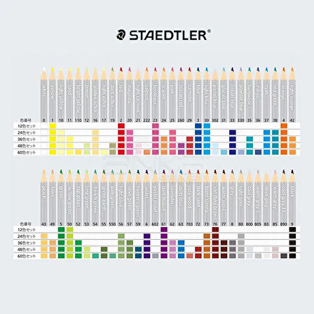 Staedtler Karat Aquarell Sulu Boya Kalemi 24lü Set